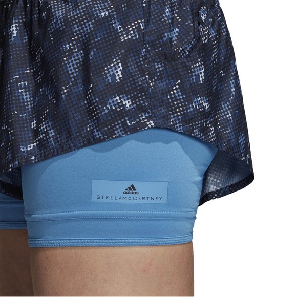 NWOT adidas By Stella McCartney Run Two-In-One Printed Short - Picture 5 of 16